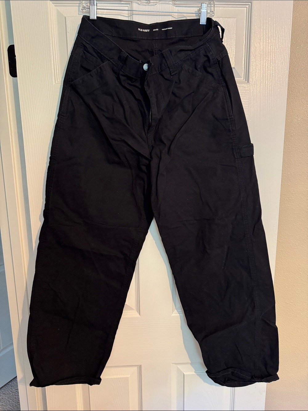 Old Navy Black Cargo Work Pants